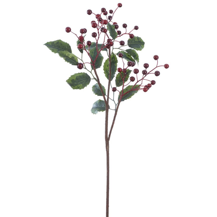 27" Berry Artificial Stem -Burgundy (Pack of 12) - XBS022-BU
