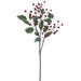 27" Berry Artificial Stem -Burgundy (Pack of 12) - XBS022-BU