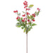 26" Flocked Berry Artificial Stem -Red (Pack of 6) - XBS027-RE