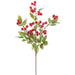 26" Berry Artificial Stem -Red (Pack of 6) - XBS056-RE