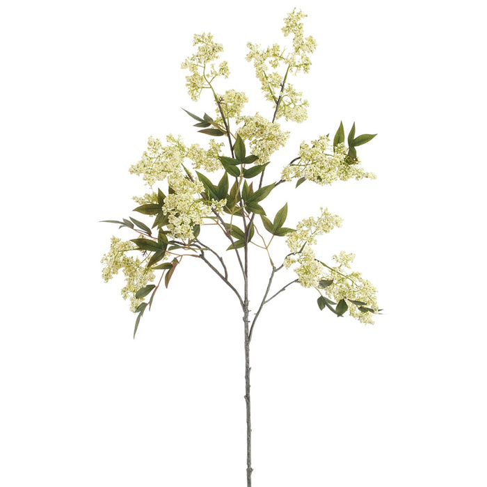 41" Mini Berry Artificial Stem -White (Pack of 12) - XBS058-WH