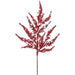 24" Flocked Berry Artificial Stem -Red/White (Pack of 24) - XBS065-RE/WH