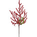 19" Mini Berry Artificial Stem -Red (Pack of 36) - XBS066-RE