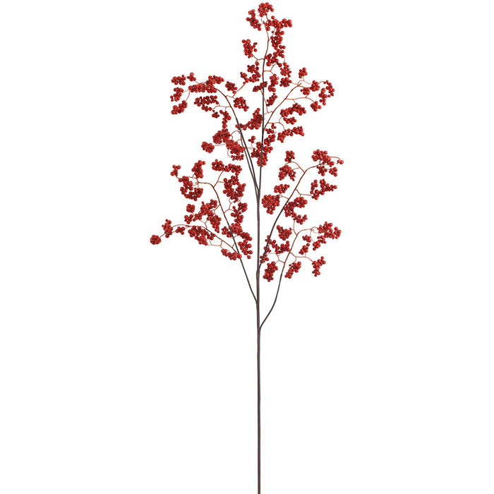 50.5" Artificial Berry Stem -Red (Pack of 6) - XBS111-RE