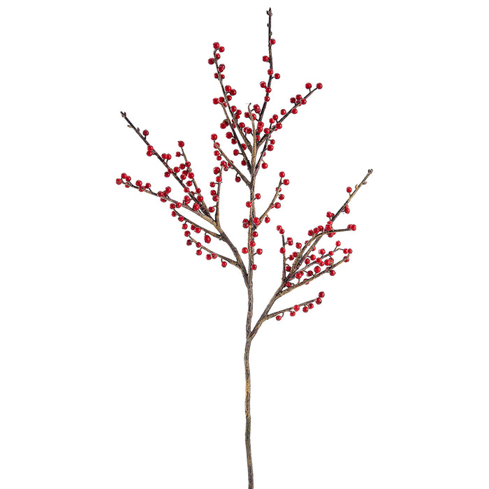 36" Artificial Berry Stem -Red (pack of 12) - XBS137-RE