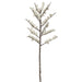 21" Iced Faux Berry Stem -White (pack of 12) - XBS139-WH