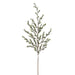 48" Flocked Artificial Berry Stem -White (Pack of 12) - XBS207-WH