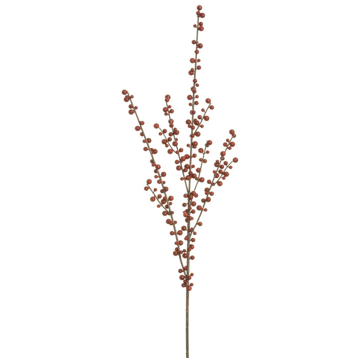 36" Artificial Plastic Berry Stem -Red (pack of 12) - XBS237-RE