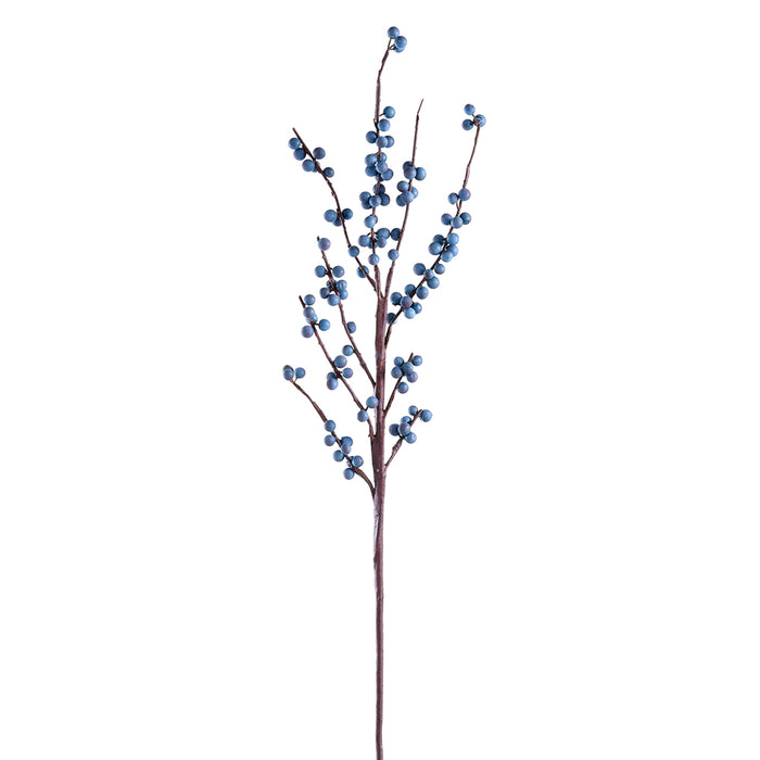 36" Faux Berry Stem -Blue (pack of 12) - XBS289-BL