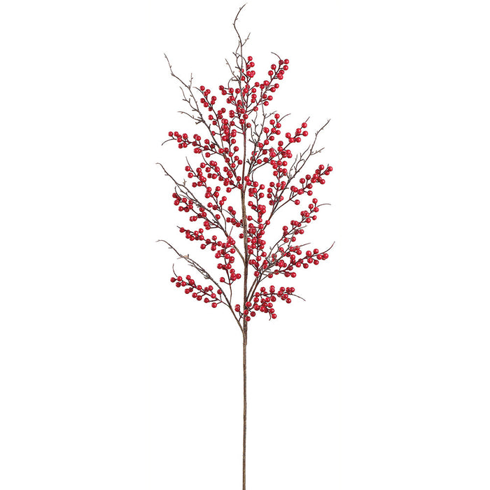 51" Artificial Berry Stem -Red (Pack of 8) - XBS320-RE