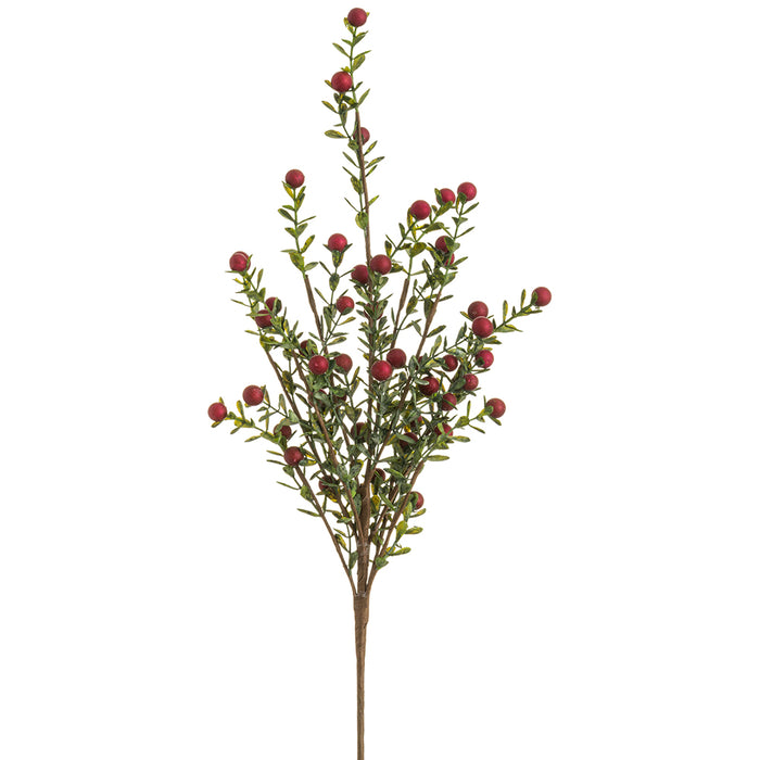 21" Artificial Berry Stem -Red (Pack of 12) - XBS322-RE