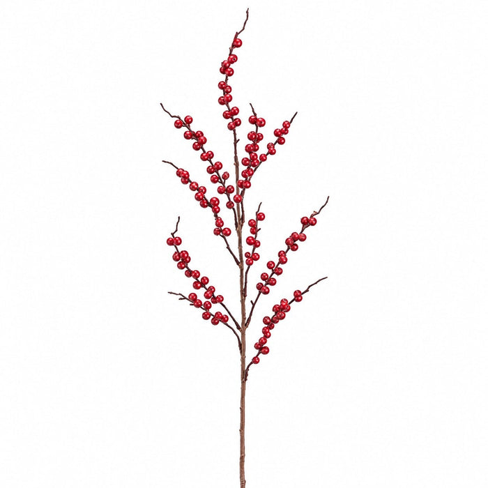 35" Artificial Berry Spray -Red/Brown (Pack of 12) - XBS444-RE/BR