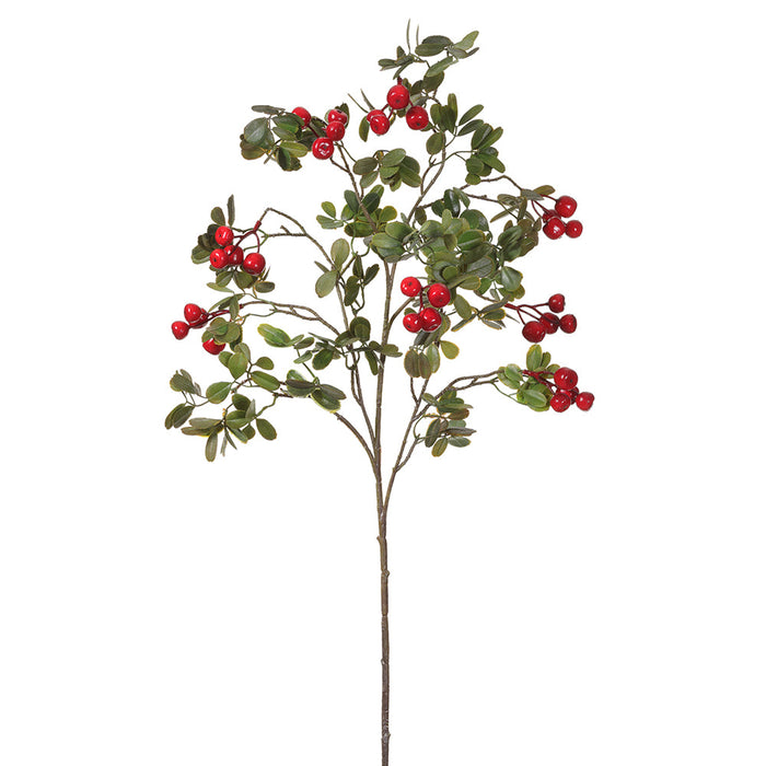 41" Artificial Crabapple Berry Stem -Red/Green (Pack of 12) - XBS559-RE/GR