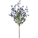 30" Artificial Berry Stem Bundle -Blue (Pack of 8) - XBS593-BL