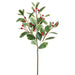 26" Artificial Berry Leaf Stem -Variegated/Red (Pack of 12) - XBS640-VG/RE