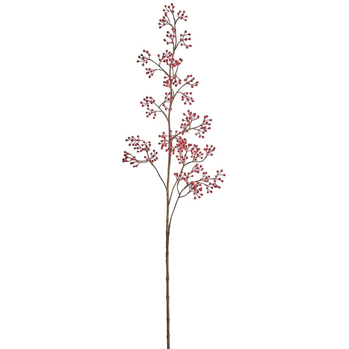 49" Artificial Berry Stem -Red (Pack of 12) - XBS648-RE