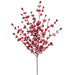 28" Flocked Artificial Rosehip Berry Stem -Red (Pack of 12) - XBS687-RE