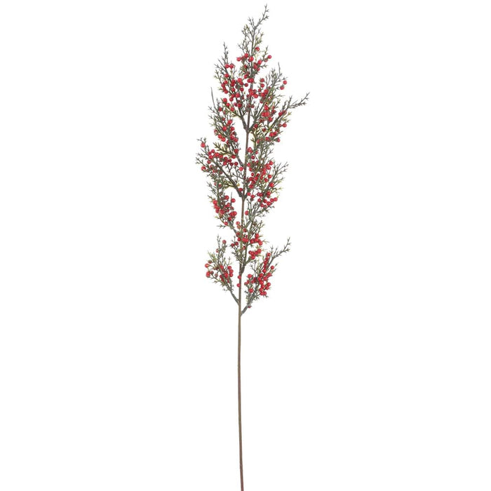 28" Mini Artificial Berry Stem -Red (Pack of 12) - XBS704-RE