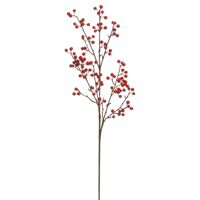33" Artificial Berry Stem -Red (pack of 12) - XBS720-RE