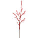 44" Plastic Artificial Berry Stem -Red (pack of 12) - XBS871-RE