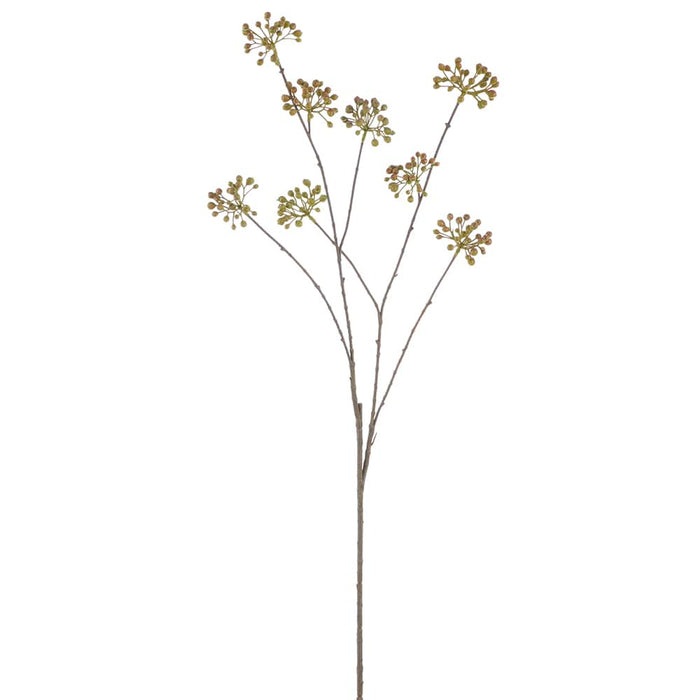 44.5" Artificial Berry Stem -Green (Pack of 12) - XBS909-GR