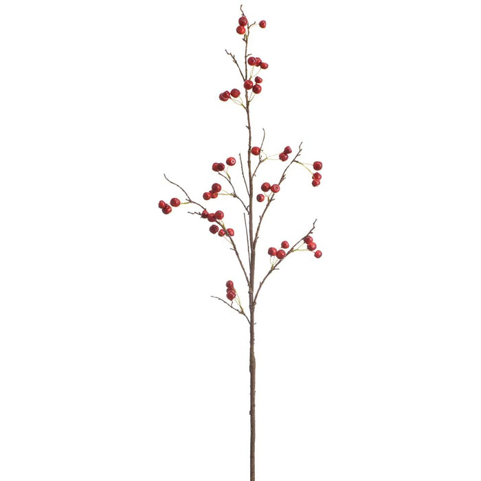 48" Faux Berry Stem -Red (Pack of 12) - XBS921-RE