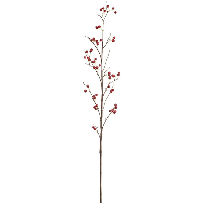 66" Faux Berry Stem -Red (Pack of 6) - XBS922-RE
