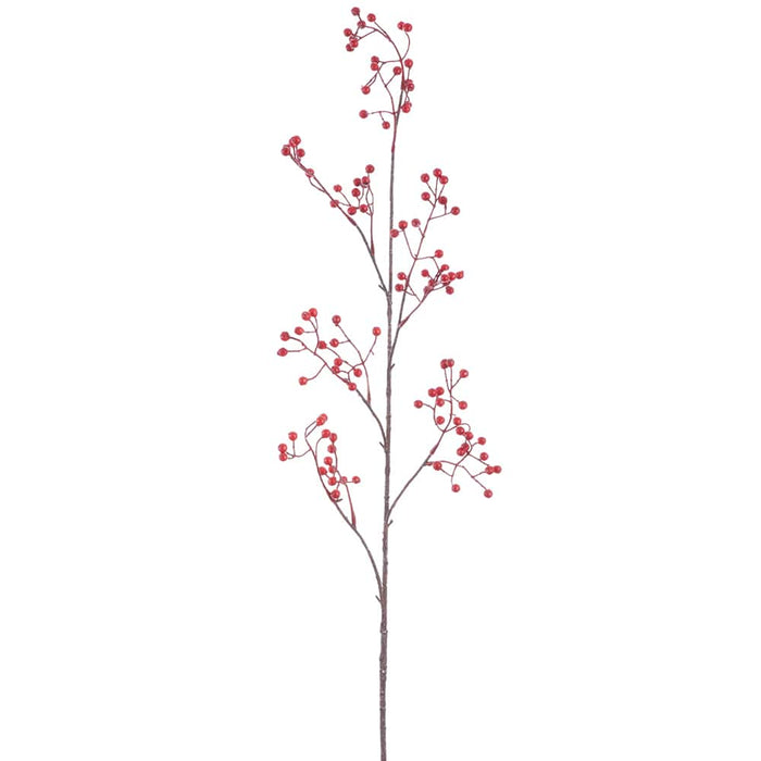 43" Hanging Artificial Berry Stem -Red (Pack of 12) - XBS923-RE