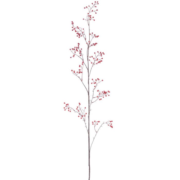 58" Hanging Artificial Berry Stem -Red (Pack of 12) - XBS924-RE