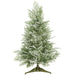 24" Glittered Artificial Mini Berry Tree w/Stand -Green/White (Pack of 4) - XBT642-GR/WH