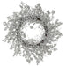 28" Glittered Glamour Berry Artificial Wreath -Silver (Pack of 2) - XBW004-SI/GL