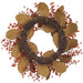 24" Artificial Berry & Magnolia Leaf Wreath -Red/Green  - XBW007-RE/GR