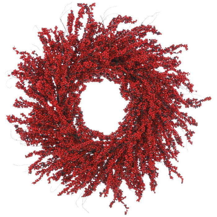 31" Artificial Berry Wreath -Red (Pack of 2) - XBW013-RE