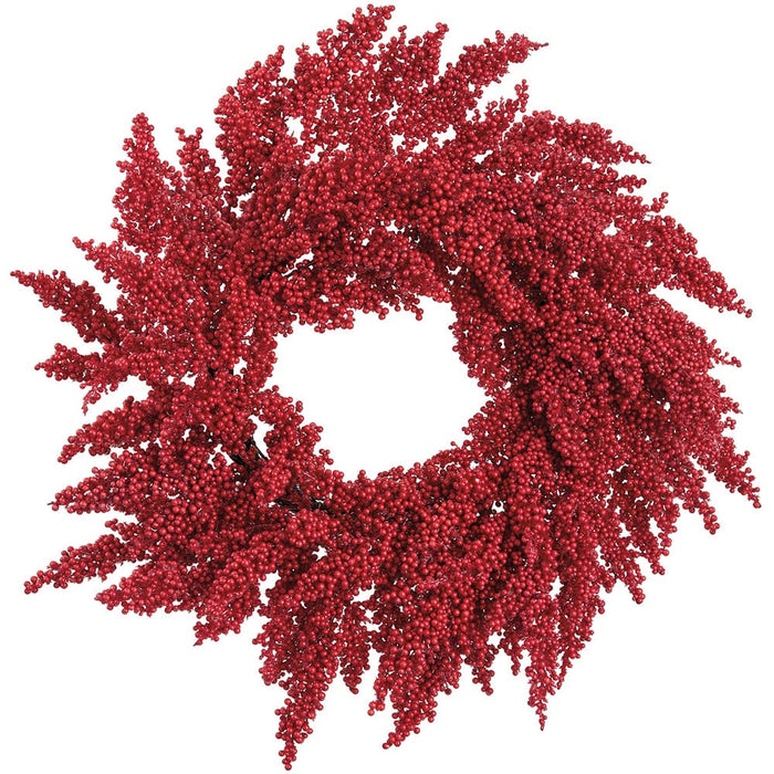 24" Artificial Berry Wreath -Red (Pack of 4) - XBW017-RE