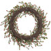 24" Flocked Artificial Berry Wreath -Red (Pack of 2) - XBW211-RE