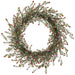 24" Flocked Artificial Berry Wreath -Red (Pack of 2) - XBW211-RE