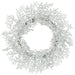 30" Flocked Artificial Mini Berry Wreath -White (Pack of 2) - XBW329-WH