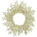 24" Glittered Artificial Mini Berry Wreath -Champagne/White (Pack of 2) - XBW334-CN/WH