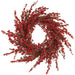 24" Artificial Berry Wreath -Red - XBW413-RE
