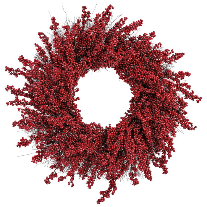 28" Artificial Berry Wreath -Red (Pack of 2) - XBW420-RE