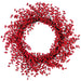 24" Outdoor Water-Resistant Plastic Artificial Berry Wreath -Red (Pack of 2) - XBW550-RE