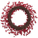 21" Artificial Rosehip Berry Wreath -Red (Pack of 4) - XBW681-RE