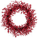 30" Artificial Rosehip Berry Wreath -Red (Pack of 2) - XBW685-RE