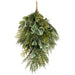 26" Holly, Eucalyptus Leaf & Mixed Pine Artificial Teardrop Swag -2 Tone Green (Pack of 4) - XDA008-GR/TT