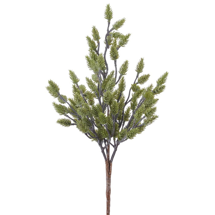16" Plastic Pinecone Artificial Plant -Green (Pack of 12) - XDB045-GR