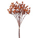 18" Plastic Artificial Pinecone Stem Bundle -Dark Orange (Pack of 12) - XDB878-OR/DK