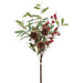 24" Berry, Pinecone & Eucalyptus Leaf Artificial Stem Bundle -Green/Brown (Pack of 12) - XDB900-GR/BR