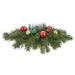 15"Wx5.5"H Ornament Ball & Pine Artificial Candle Ring Holder w/Glass -Green/Mixed Colors (Pack of 2) - XDC020-GR/MX