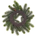 16" Wide Pine & Pinecone Artificial Candle Ring Holder -Green/Brown (Pack of 4) - XDC108-GR/BR