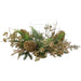 18"Wx7.8"H Glittered Pinecone & Berry Artificial Candle Ring Holder w/Glass -Gold - XDC544-GO